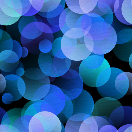 gradient circle background, blue seamless patternの写真素材