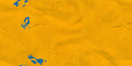 yellow concrete background, plaster wallの写真素材