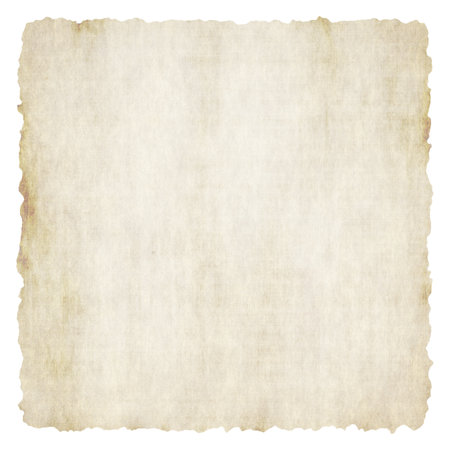 old paper isolated on white backgroundの写真素材