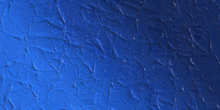 old peeling wall, blue backgroundの写真素材