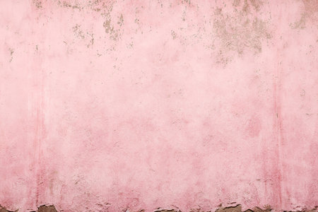 old pink concrete background, grungy plaster wallの写真素材