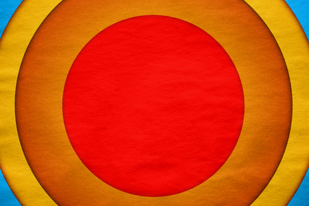 abstract vintage background with circles on old retro paper textureの写真素材