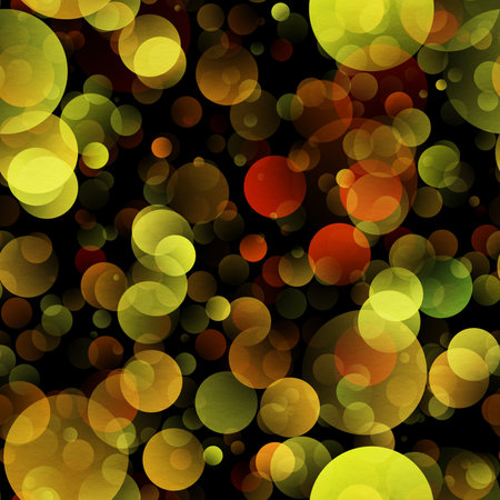 gradient circles background, seamless yellow patternの写真素材