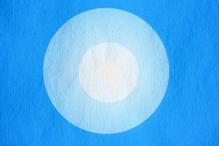 abstract vintage background with circles on old retro paper textureの写真素材