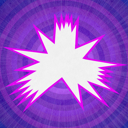 violet retro comics background on old paper textureの写真素材