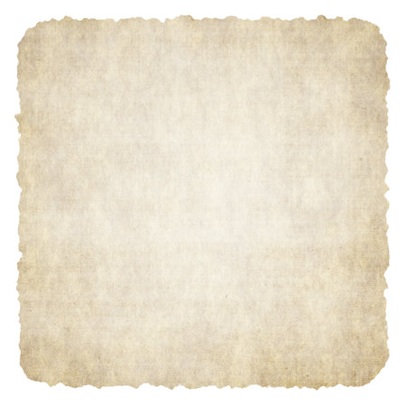 old paper isolated on white backgroundの写真素材