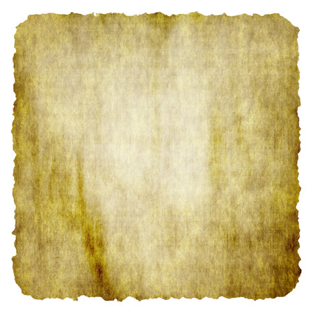 old paper isolated on white backgroundの写真素材