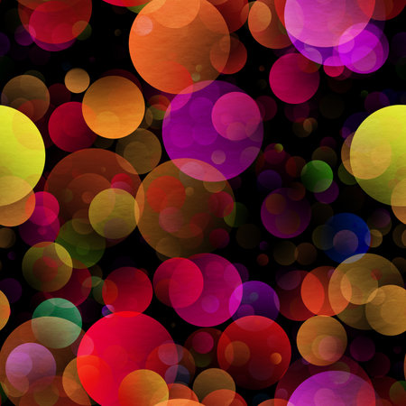 gradient circles background, seamless red patternの写真素材