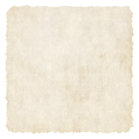 old paper isolated on white backgroundの写真素材