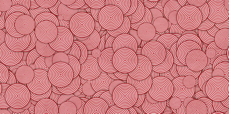 red vintage circle texture pattern. geometric seamless retro background.の写真素材