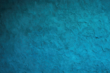 old blue concrete background, grungy plaster wallの写真素材