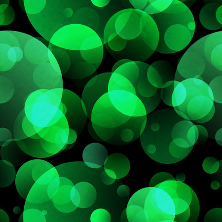 gradient circle background, seamless green patternの写真素材