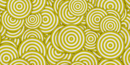 yellow vintage circle texture pattern. geometric seamless retro background.の写真素材