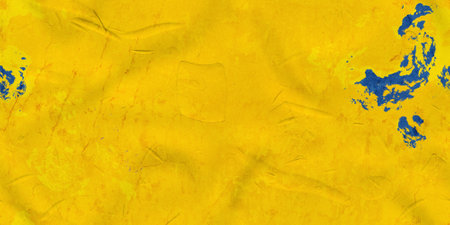 yellow concrete background, plaster wallの写真素材