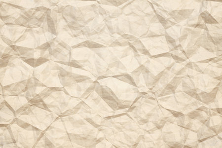 old crumpled paper, blank background with copyspaceの写真素材