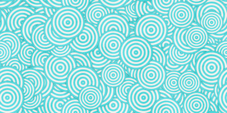 blue vintage circle texture pattern. geometric seamless retro background.の写真素材