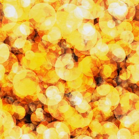 gradient circles background, seamless yellow patternの写真素材