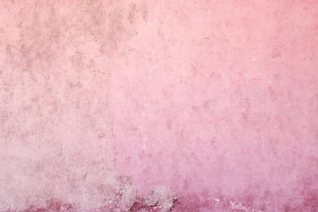 old pink concrete background, grungy plaster wallの写真素材