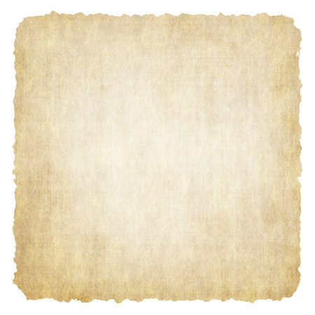 old paper isolated on white backgroundの写真素材