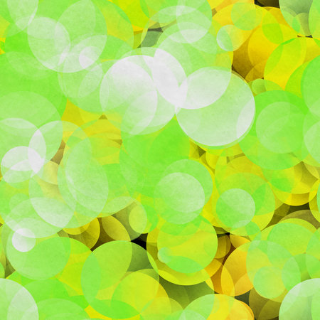 gradient circle background, seamless green patternの写真素材