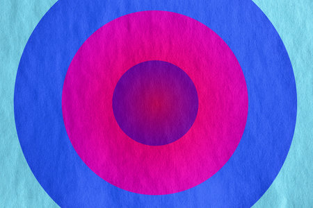 abstract vintage background with circles on old retro paper textureの写真素材