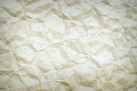 old crumpled paper, blank background with copyspaceの写真素材