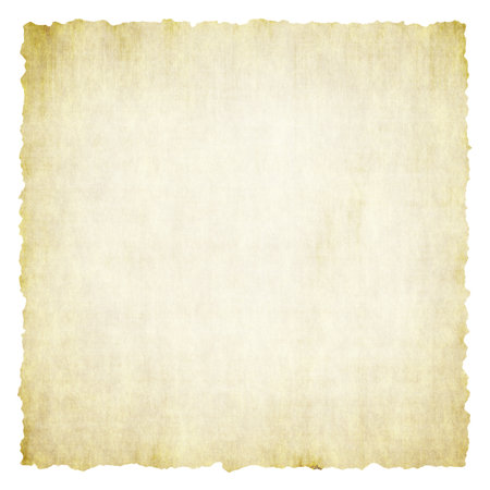 old paper isolated on white backgroundの写真素材