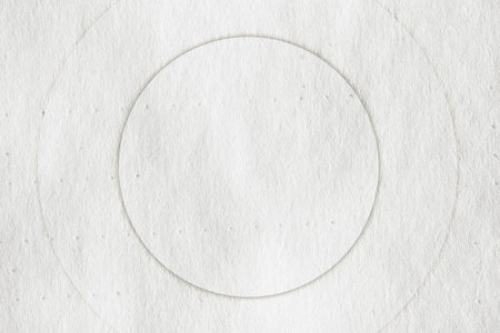 abstract vintage background with circles on old retro paper textureの写真素材