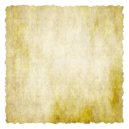old paper isolated on white backgroundの写真素材