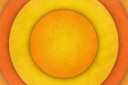 abstract vintage background with circles on old retro paper textureの写真素材