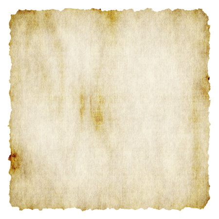 old paper isolated on white backgroundの写真素材