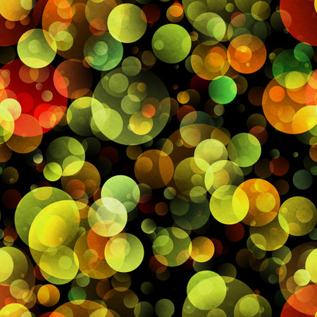 gradient circles background, seamless yellow patternの写真素材
