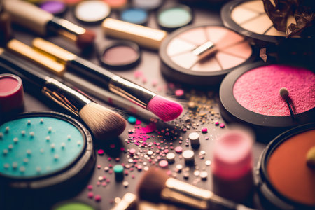 Beauty Tools & Makeup Accessories Generative AIの素材
