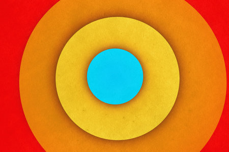 abstract vintage background with circles on old retro paper textureの写真素材