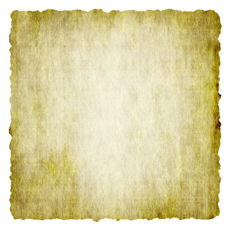 old paper isolated on white backgroundの写真素材