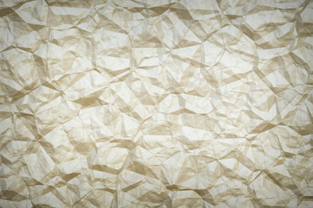 old crumpled paper, blank background with copyspaceの写真素材