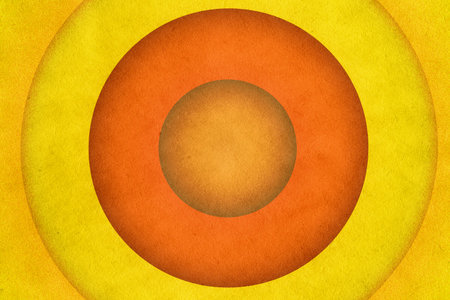 abstract vintage background with circles on old retro paper textureの写真素材