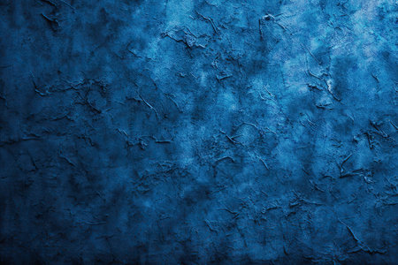 old blue concrete background, grungy plaster wallの写真素材