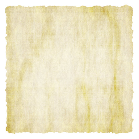 old paper isolated on white backgroundの写真素材