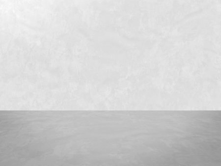 empty room with concrete wall, white backgroundの写真素材
