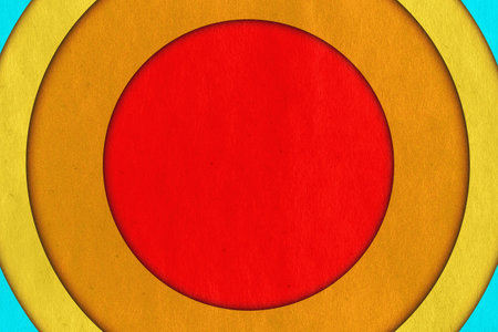 abstract vintage background with circles on old retro paper textureの写真素材