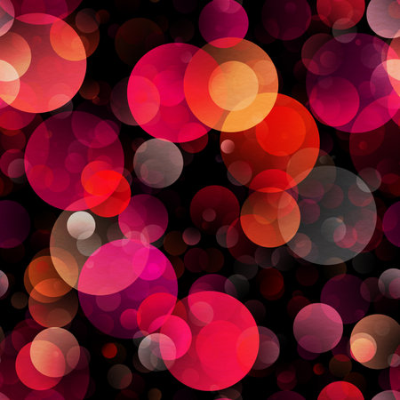 gradient circles background, seamless red patternの写真素材