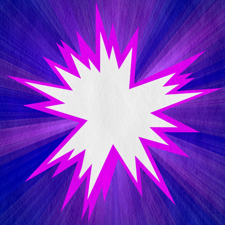 violet retro comics background on old paper textureの写真素材
