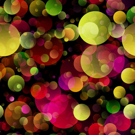 gradient circles background, seamless red patternの写真素材