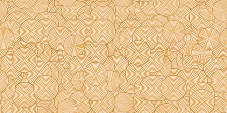 orange vintage circle texture pattern. geometric seamless retro background.の写真素材