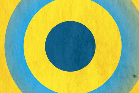 abstract vintage background with circles on old retro paper textureの写真素材