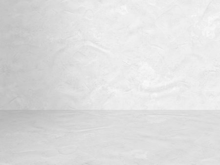 empty room with concrete wall, white backgroundの写真素材