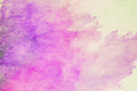 abstract violet watercolor paintings, paper texture backgroundの写真素材