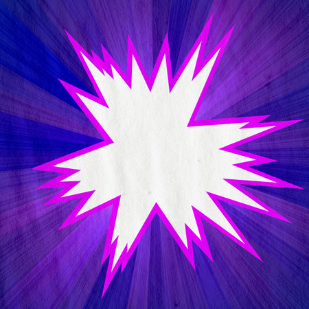 violet retro comics background on old paper textureの写真素材