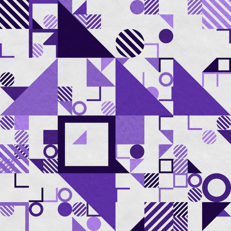 abstract geometric figures, bauhaus background on paper texture